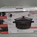BLACK+DECKER 7-Quart Slow Cooker, SCD4007, Chalkboard Exterior, Locking Lid, 3 Heat Settings, Removable Stoneware Crock