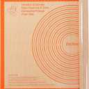 Silicone Pastry Mats 36X24 Inch Extra Large Baking Mat Non-slip and Reusable Dough Mats with Measurements, Nonstick Kneading Board -For Dough, Pastry, Pie Crust, Fondant, Cookies, Bread, Pasta, Pizza (Orange)