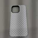 Jusy Compatible with MagSafe Polka Dot Case for iPhone 16 Pro Max, Cute Aesthetic Polka Dots Magnetic Phone Case, Soft TPU and Hard PC Protective Phone Cover for Women Girls (Matte) - White