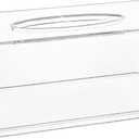 Dedoot Facial Tissue Dispenser Box Cover, Rectangle Acrylic Tissue Box 10.2x5.5X4.3 Inches Clear Acrylic Tissue Box for Bathroom Countertop Drawer Kitchen