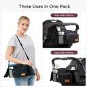 Momcozy Universal Stroller Organizer with Insulated Cup Holder Detachable Phone Bag & Shoulder Strap, Fits for Stroller like Uppababy, Baby Jogger, Britax, BOB, Umbrella and Pet Stroller