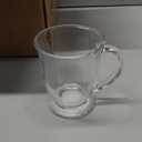 15oz/450ml Glass Coffee Mugs Clear Coffee Cups with Handles perfect for Latte, Cappuccino, Espresso Coffee, Tea and Hot Beverages, Set of 6