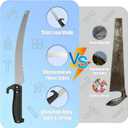 26FT Reach Pole Saws for Tree Trimming with 5-20FT Telescoping Extension Pole, Anti-slip Handle, Manual Pruning Pole Saw with 19" 3X Detachable Saw for Forestry, Yard, Garden, Patios