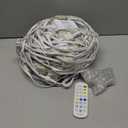 RGBCW Permanent Outdoor Lights,108 Scene Modes Smart Outdoor Christmas Lights with Voice Remote APP Control, IP68 LED Eaves Lighting for Halloween Party, Daily Garden Decor (120LED 200FT)