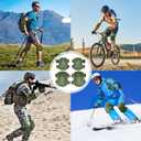 Qavctw Tactical Knee and Elbow Pads Set Protective Gear Knee Pads for Outdoor Sports Combat Paintball CS Cycling Skateboarding Skate Safety Guards Pads, Green