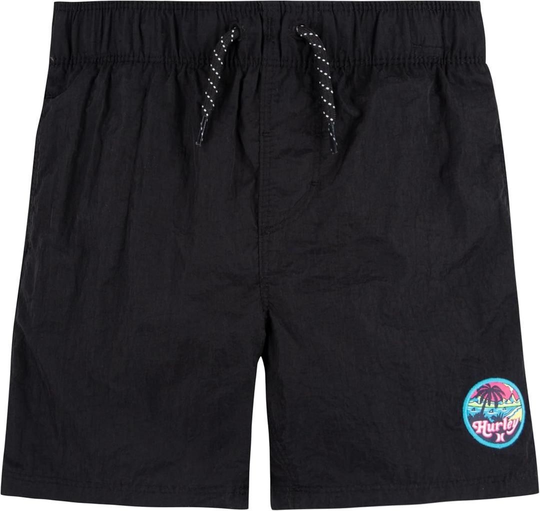 Hurley Baby Nylon Pull on Shorts (Large, Black)