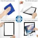 Magnetic Sign Holder, 8.5 x 11 Wall Mount Self Adhesive Document Display Frames, Double Sided Display for Glass Window (Black, 10pack)