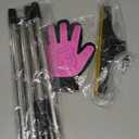 B-Land Carpet Rake for Pet Hair Removal, Reusable Pet Hair Remover with 60 Adjustable Long Handle, Carpet Scraper Dog Cat Hair Remover Tool for Rugs, Mats