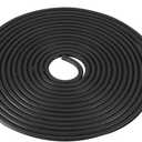 uxcell Foam Rubber Seal Weather Strip 5mm Diameter 5 Meters Long Black