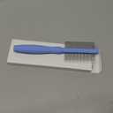 Dematting Comb for Doodles & Poodles, Dual-Sided Comb Tool for Long Curly Haired Dogs, Grooming Brush Kit for Removing Mats and Tangles, Stainless Steel, Beech Wood (Blue)