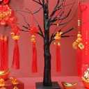 24 Pcs Chinese New Year Decorations 2025 Year of The Snake Pendant Chinese Wealth Snake Knot Tassel for Bonsai Car Hanging Charm Spring Festival Party Supplies