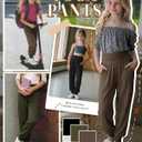 3 Pack Girls' Yoga Pants with Pockets High Waisted Joggers Workout Running Sweatpants Kids Casual Athletic Bottoms (9-10 Years, Black, Army Green, Brown)