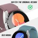 GrTrees 5 Packs Bands Compatible with Samsung Galaxy Watch 4 40mm 44mm/ Galaxy Watch 4 Classic 46mm 42mm, 20mm Adjustable Silicone Replacement Straps for Women Man Black/Star/Pink/Dark Red/SZ Green
