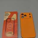 Vooii Magnetic for iPhone 17 Pro Max Case, Compatible with Magsafe (Premium Liquid Silicone) (Integrated Camera Control Button) Full Body Protective Anti-Scratch Microfiber Lining 6.9", Bright Orange