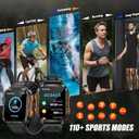 Military Smart Watch for Men with LED Flashlight/UV Light 3ATM Waterproof 1.96" Big Screen Rugged Tactical Smartwatch with Text and Call Fitness Tracker with HR/Sleep Monitor for iPhone Android