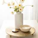 Kate and Laurel Sancia Decorative Round Embossed Metal Tray with Feet; 16 Inch Diameter; Gold; Modern Circle Footed Coffee Table Tray for Use as Kitchen Counter Display or Living Room Decor Accent