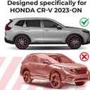 Window Deflectors Smoke Tinted in-Channel Side Window Vent Visor Deflectors Rain Guards Compatible with Honda CR-V (CRV) 2023-2026 - 4pcs. GW0816