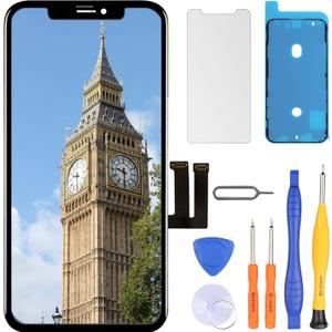 LL TRADER Screen Replacement for iPhone 11 LCD Retina 6.1'' FHD Display COF Touch Screen Digitizer with Repair Tool Kits, Waterproof Tape, Screen Protector(for Model A2111, A2223, A2221)