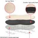 Dr.Foot Heel Grips for Men and Women, Self-Adhesive Heel Cushion Inserts Prevent Heel Slipping, Rubbing, Blisters, Foot Pain, and Improve Shoe Fit - 2pairs+ Extra 1pair (Beige)