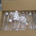 30 Pcs 2 oz Clear Plastic Empty Bottles with Flip Cap for Travel Size Liquids