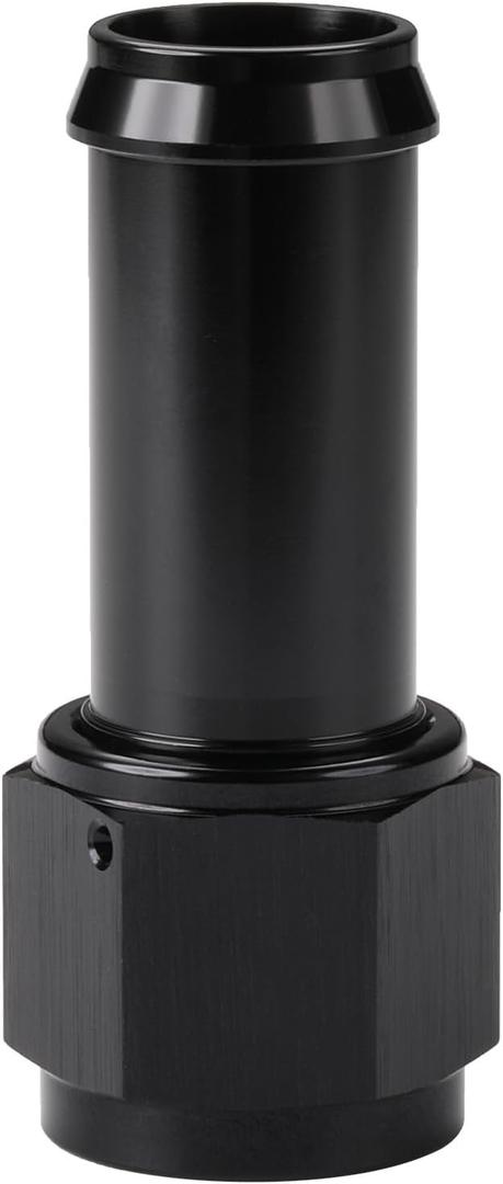 2 x 10AN Female to 3/4 Barb Hose Fitting Adapter Straight Swivel Aluminum Black