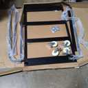 Folding Table Cart, 1800 LBS Heavy Duty Table Trolley with 5" Swivel Wheels, Black Desk Trolley for Garage, Home, Warehouse, Party Event Hotel Furniture 10 Table Capacity