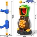 NIPLOOOW Duck Shooting Toys for Kids 3-5, Movable Target Shooting Games w/Air Pump Launcher, LCD Score Record, Sound, 24 Foam Balls, Birthday Gift for Boys Girls Ages 3 4 5 6 7 8 Years Old