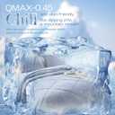 OMERAI Cooling Comforter King Size, Double-Sided Cooling Blanket for King Size Bed, Lightweight, Breathable, Soft Summer Comforter for Hot Sleepers, Q-Max 0.45, Blue, 90"x 108"