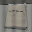GLORY SEASON Textured Tablecloth Linen-Look Rustic Burlap Style Washable Solid Heavy Weight Lace Trim Rectangle Fabric Table Cloth,Table Cover for Kitchen Dinning Tabletop Decoration55x70 in Beige
