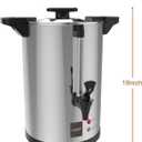 Valgus Commercial Stainless Steel Coffee Urn 135-Cup 20L Large Capacity Coffee Maker Electric Hot Water Bottles with Percolator Automatic Temperature Control for Large Events, Parties, Weddings