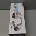 Homedics Back Massager - Heated Automatic Percussion Back, Body and Neck Massager with Dual Pivoting Heads, Interchangeable Nodes, for Shoulders, Legs and Feet, White (1 Count (Pack of 1))