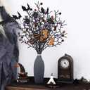 Large Halloween Artificial Flower Decorations, Spider and bat cuttings for Home, Office, Kitchen Decoration, Halloween Party SuppliesHalloween Indoor and Outdoor Party Decor Supplies