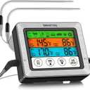 SMARTRO ST54 Dual Probe Digital Meat Thermometer for Cooking Food Kitchen Oven BBQ Grill with Timer Mode and Commercial-Grade Probes