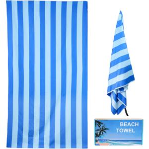 Microfiber Beach Towel & Waterproof Phone Pouch Case in a Gift Box. 71x39 Inch Extra Large Super Absorbent Lightweight Quick Dry Oversized Streaks Towel for Vacation Travel Pool. Style 1