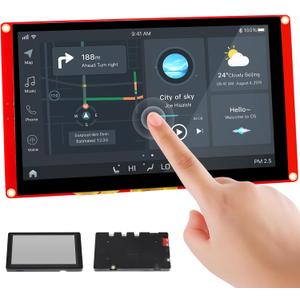 ELECROW ESP32 Display 800480, 7 Inch HMI Basic ESP32 RGB TFT LCD Touch Screen with Acrylic Case, 32-Bit LX6 Dual-Core Processor, Up to 240MHz, Compatible with Arduino, LVGL, PlatformIO, MicroPython
