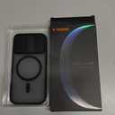 TORRAS for iPhone 16 Pro Case with Slide Camera Cover & Rotatable Kickstand, Magnetic Shockproof, Military Grade Drop Protection, Fit for MagSafe, Anti-Scratch & Anti-Fingerprint, Translucent Black