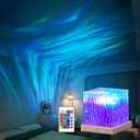Northern Lights Projector for Bedroom, 16 Colors Aurora Lamp with Remote, Star Galaxy Night Light for Relaxing Sleep, Teen Girl Girls Room Aesthetic (Plug-in)