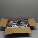 MP22YA Electric Stove Burner Element Replacement Set & W10290350 W10290353 4 Pack Silver Drip Pans - Perfectly Fit Whirlpool Electric Range Stove Top