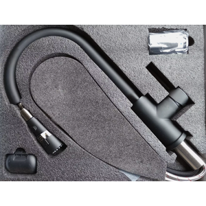 Kitchen Faucet NEW Arofa Single Handle Pull-Down 1-Hole Black Matte 5-Yr War NIB