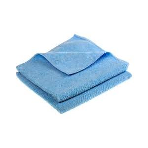 Blue Microfibre Cloths for Cleaning, Drying, Dry Use  21 microfibers 30x20inch