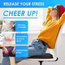 WISIMMALL Gel Seat Cushion Portable Travel Cushions, 16.5" x 12" Large Size Super Thick Foldable Chair Seat Cushion Lightweight for Car Office Chair Wheelchair, Pressure Sores Tailbone Pain Relief