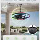 LEDIARY 24” Outdoor RGB Ceiling Fans with Light, IP65 Waterproof Gazebo Fan