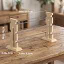 Ferrochef Large Bead Rack Set Include 2 High Temperature Kiln Support 6 Tungsten Wires(10") and 100 High Temperature Nichrome Wire Jump Rings Kiln Shelf with U Hooks for Fire Beads Pendants and Button