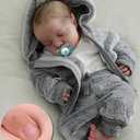 BABESIDE Lifelike Reborn Baby Dolls Boys - 17-Inch Real Baby Feeling Realistic-Newborn Baby Doll Full Body Vinyl Real Life Baby Dolls with Toy & Gift Box for Kids