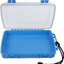 Waterproof Dry Box Watertight Storage Box Waterproof Drybox for Kayak & Boat Waterproof Containers Dry Storage Box Floating Carrying Dry Tackle Box with Rope (Blue)