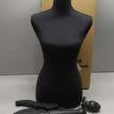 FDW Manikin 60-67Height Adjustable Female Dress Model Display Torso Body Tripod Stand Clothing Forms (Black, 60-67 Inches)