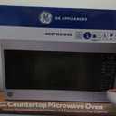 GE Countertop Microwave Oven, 1,150-watt Capacity, 1.6 Cubic Ft., 8 Auto Setting Cooking Settings, Child-Lock Technology, Kitchen Essentials for the Countertop, Dorm Room or Apartment, Stainless Steel