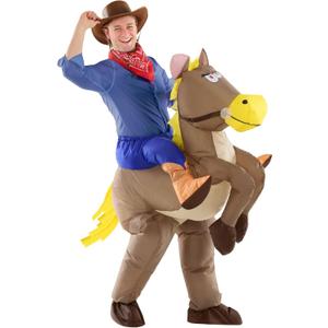 Morph Inflatable Horse Costume Adult, Blowup Riding Horse Costume, Halloween Costumes For Men, One Size