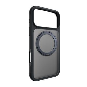 TORRAS Upgrade 360 Magnetic Stand for iPhone 17 PRO Case with Camera Control Button, Fit for MagSafe, Mil-Grade Protection, Slim Soft Edge Translucent Back for iPhone 17Pro 6.3 inch, Black