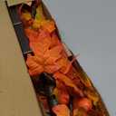 Fall Decor 2 Pack 24 Inch Prelit Fall Maple Tree with 48 LED Lights Battery Operated Timer Light Up Artificial Maple Acorn Tree for Fall Thanksgiving Tabletop Home Indoor Halloween Decor